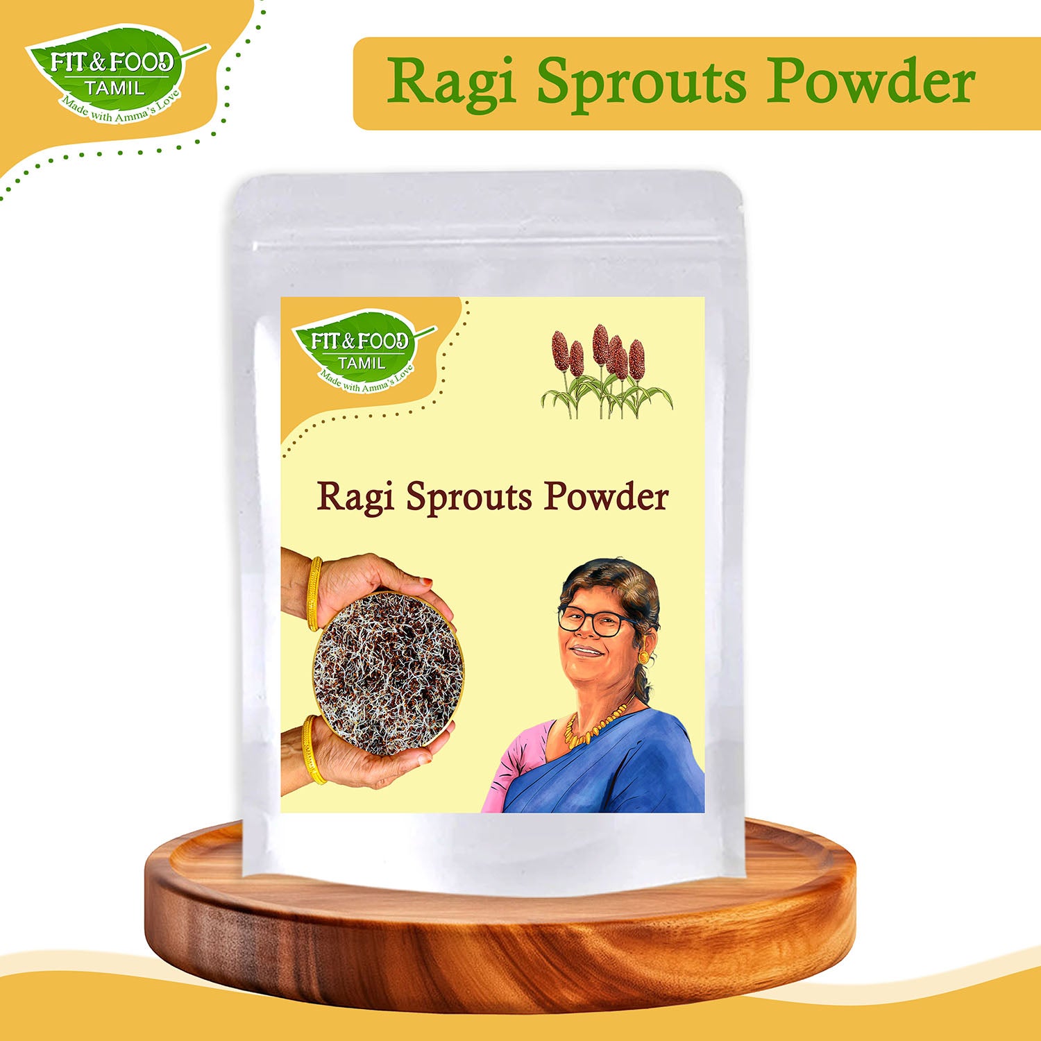 Sprout Ragi Power Ragi Sprouts Powder – fitandfoodtamil